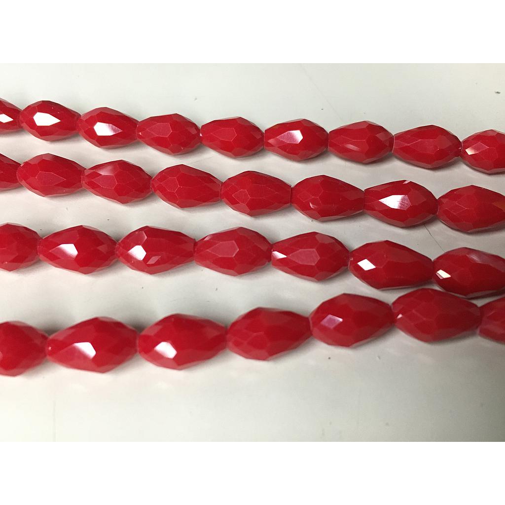 CRISTAL DE GOTA 8X11MM ROJO CEREZA G33