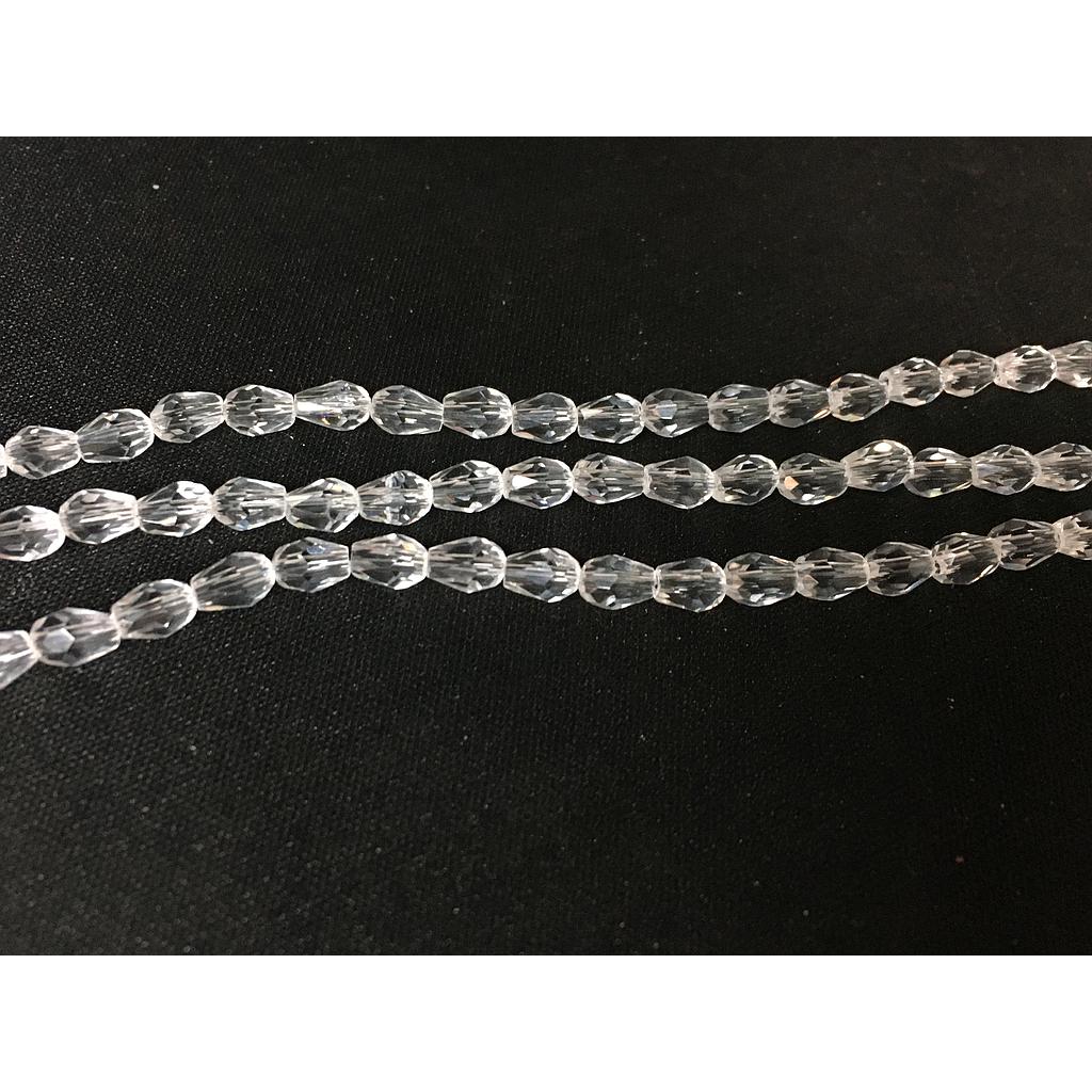 CRISTAL GOTA 4X6MM TRANSPARENTE
