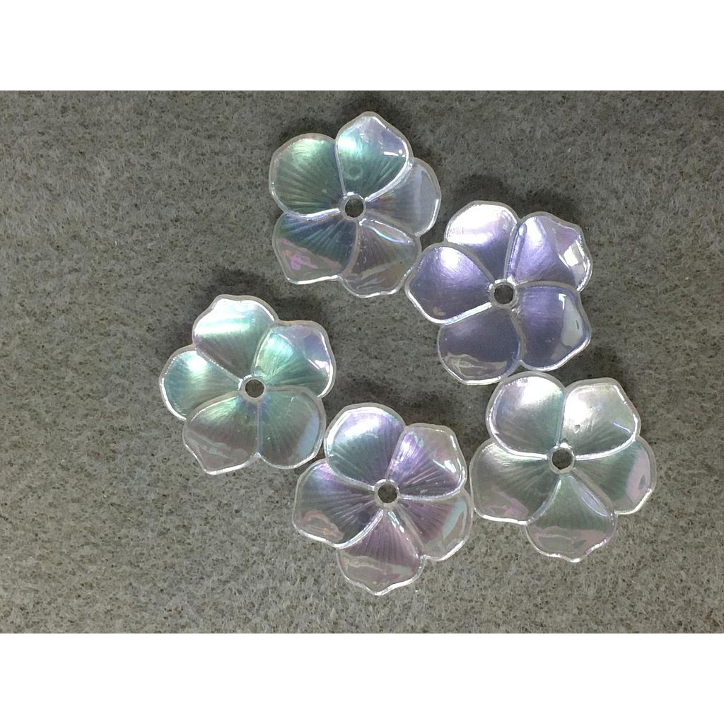 FLOR ACRILICA DE 5 PETALOS 20MM-4PCS