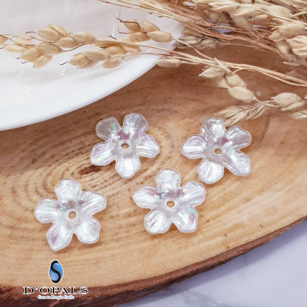 FLOR ACRILICA DE 5 PETALOS 10MM-10PCS
