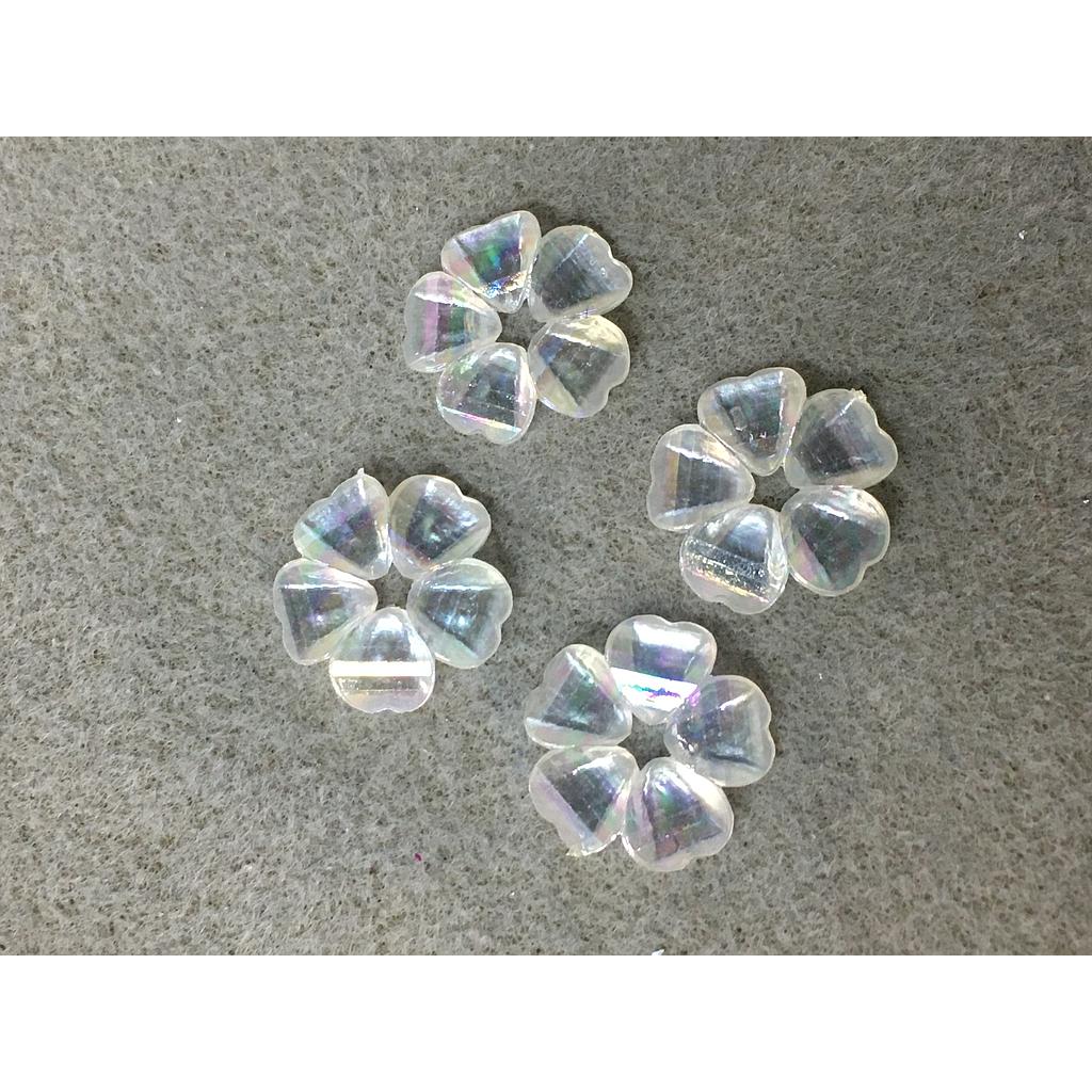 FLOR ACRILICA DE 5 PETALOS 18MM-4PCS