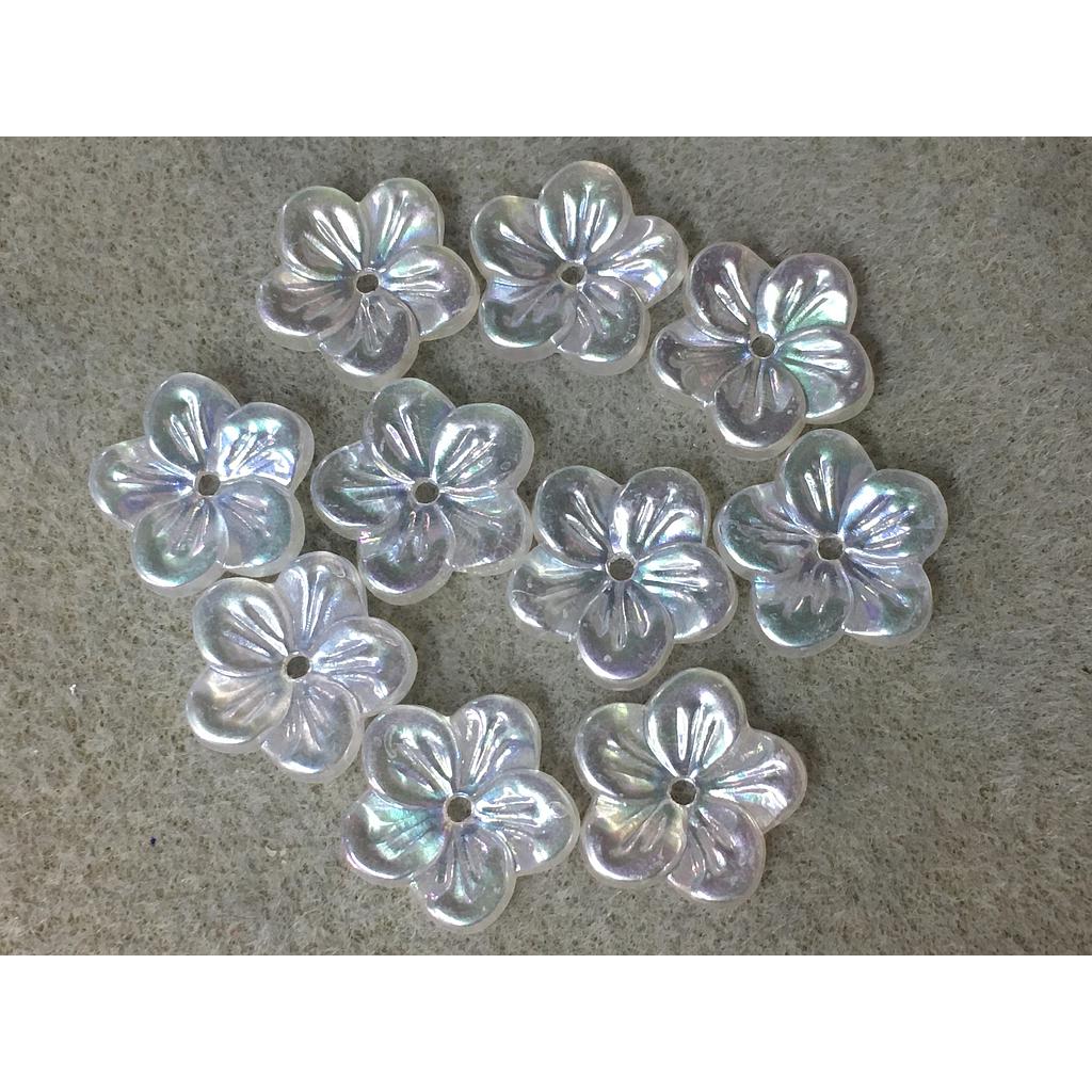 FLOR ACRILICA 5 PETALOS 15MM 20PCS