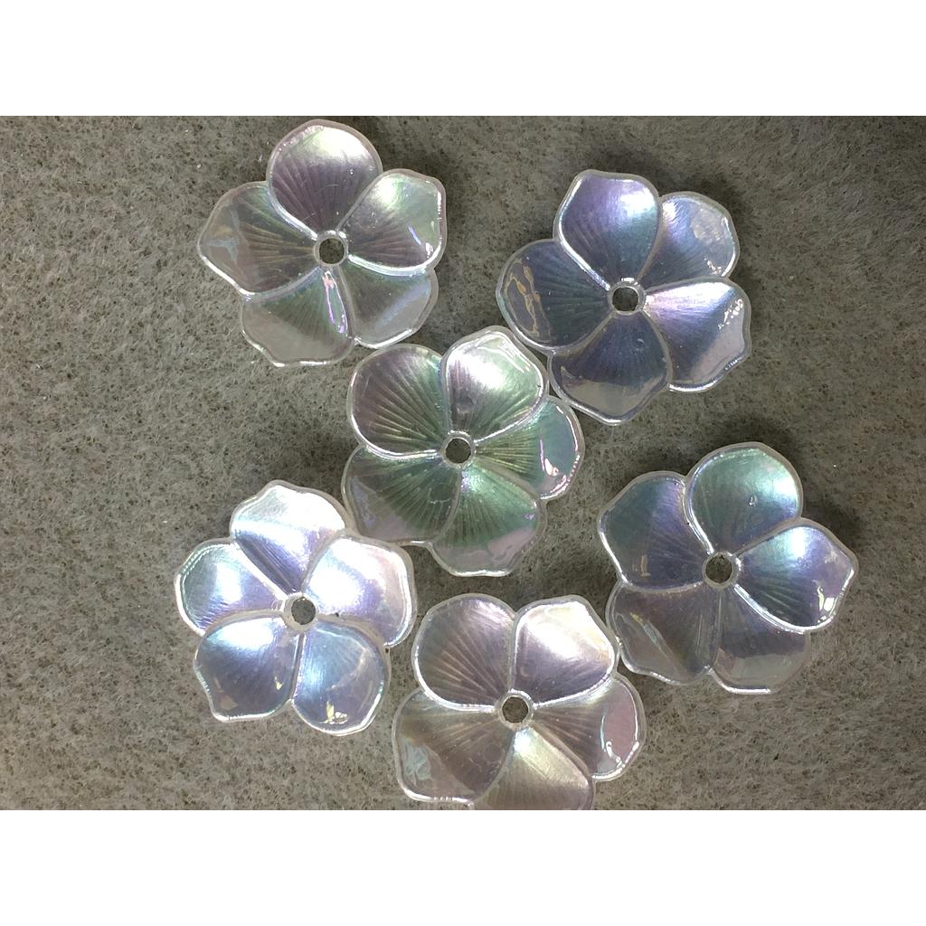 FLOR ACRILICA DE 5 PETALOS 20MM 20PCS