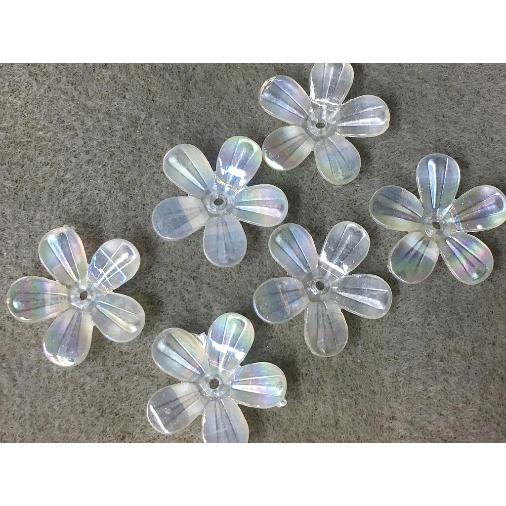 FLOR ACRILICA 20MM DE 5 PETALOS 50PCS