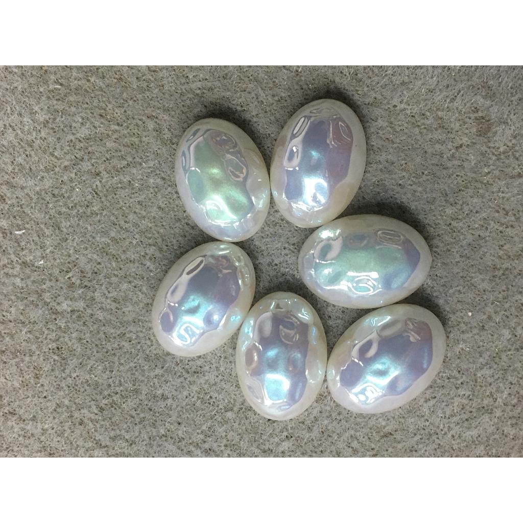 CABUCHON ACRILICO AB 10X18MM 10-PCS