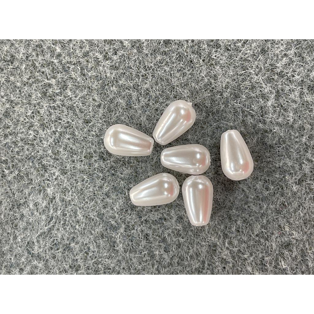 PERLA ACRILICA GOTA 6X12MM 10-PCS