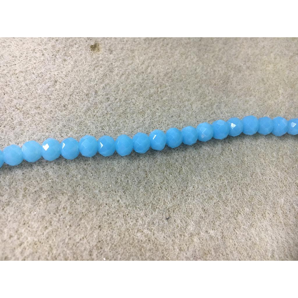 CRISTAL RONDEL AZUL CLARO 6MM