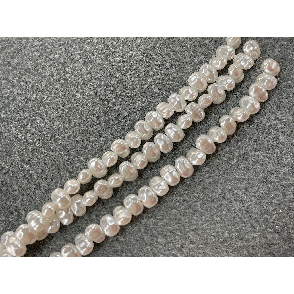 PERLA ACRILICA IMITACION PERLA DE RIO 4X5MM 10-PCS