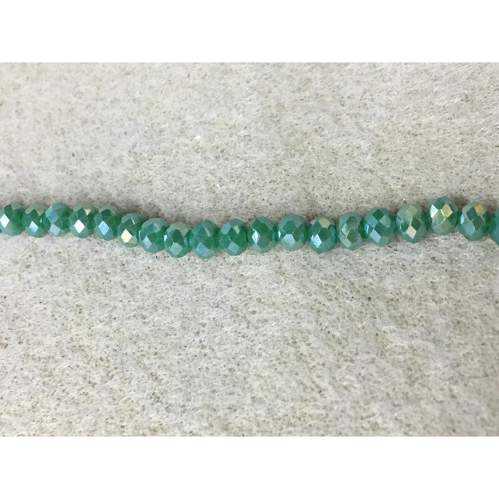 CRISTAL RONDEL VERDE HELECHO AB 4MM