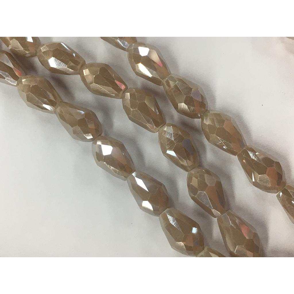 LIQUIDACION CRISTAL DE GOTA 8X11MM GRIS