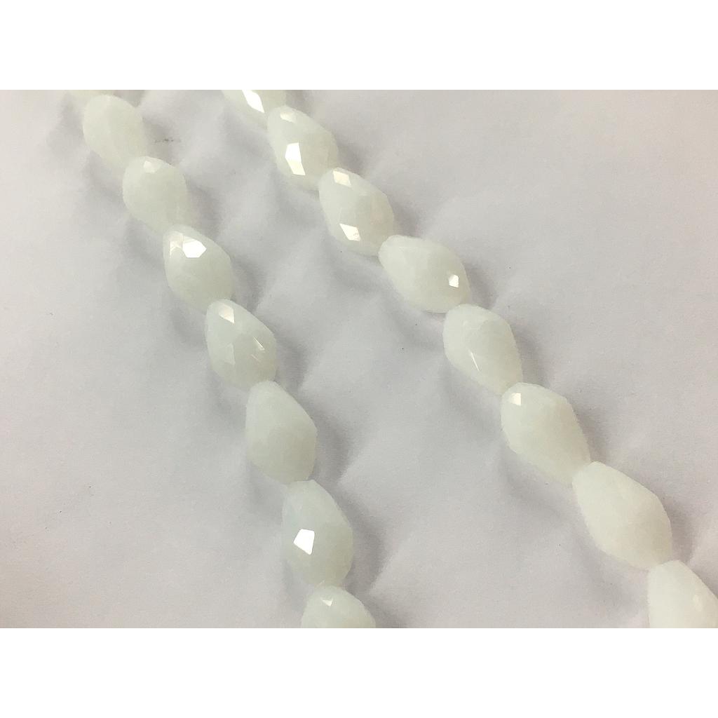 CRISTAL DE GOTA 8X11MM BLANCO 28PCS