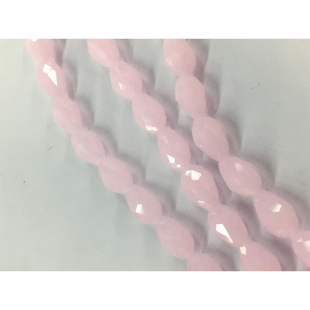 LIQUIDACIÓN CRISTAL DE GOTA 8X11MM ROSADO