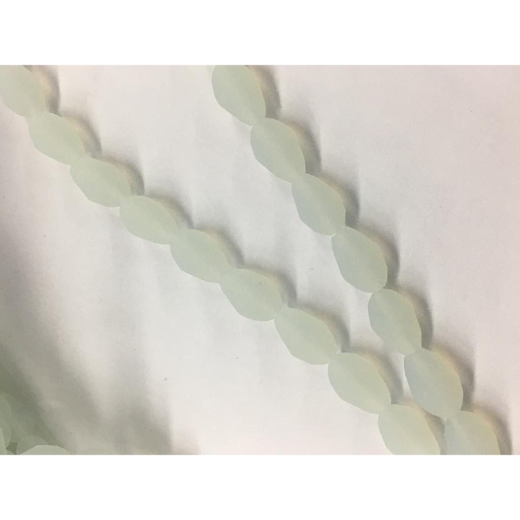 CRISTAL DE GOTA 8X11MM OPALO MATE 28PCS