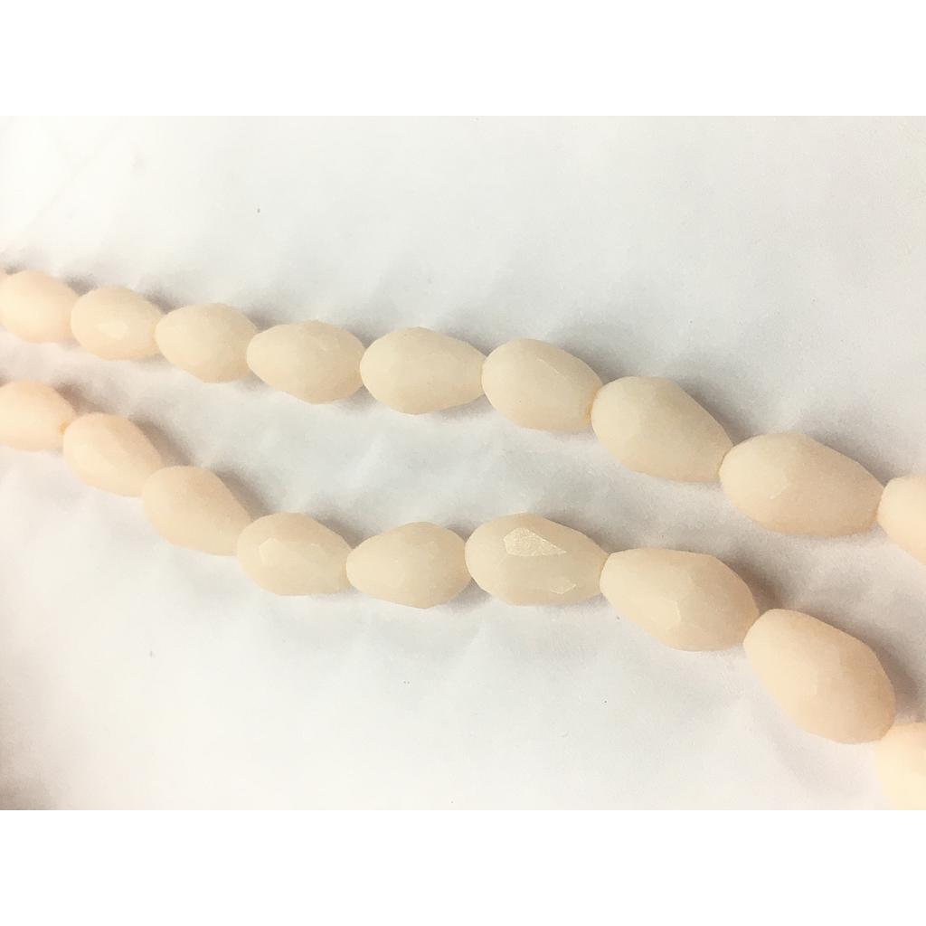 CRISTAL GOTA 8X11MM SALMON MATE 28PCS