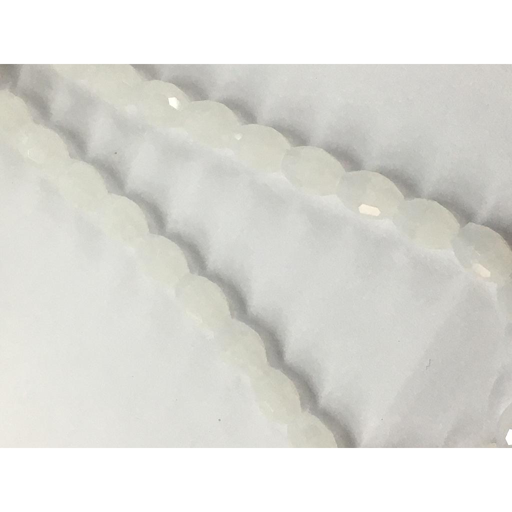 CRISTAL ARROZ 6X8MM BLANCO NIEVE