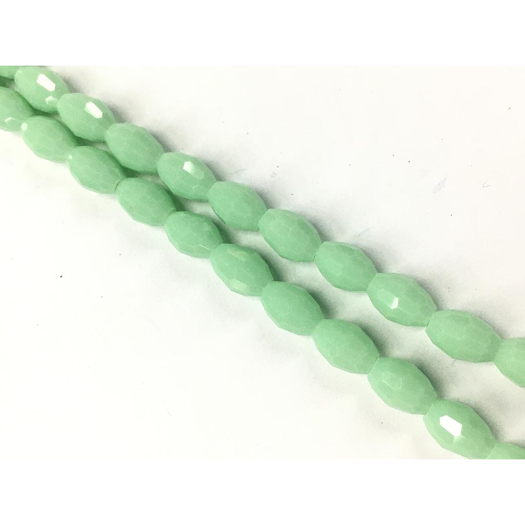 CRISTAL ARROZ 6X8MM VERDE MENTA