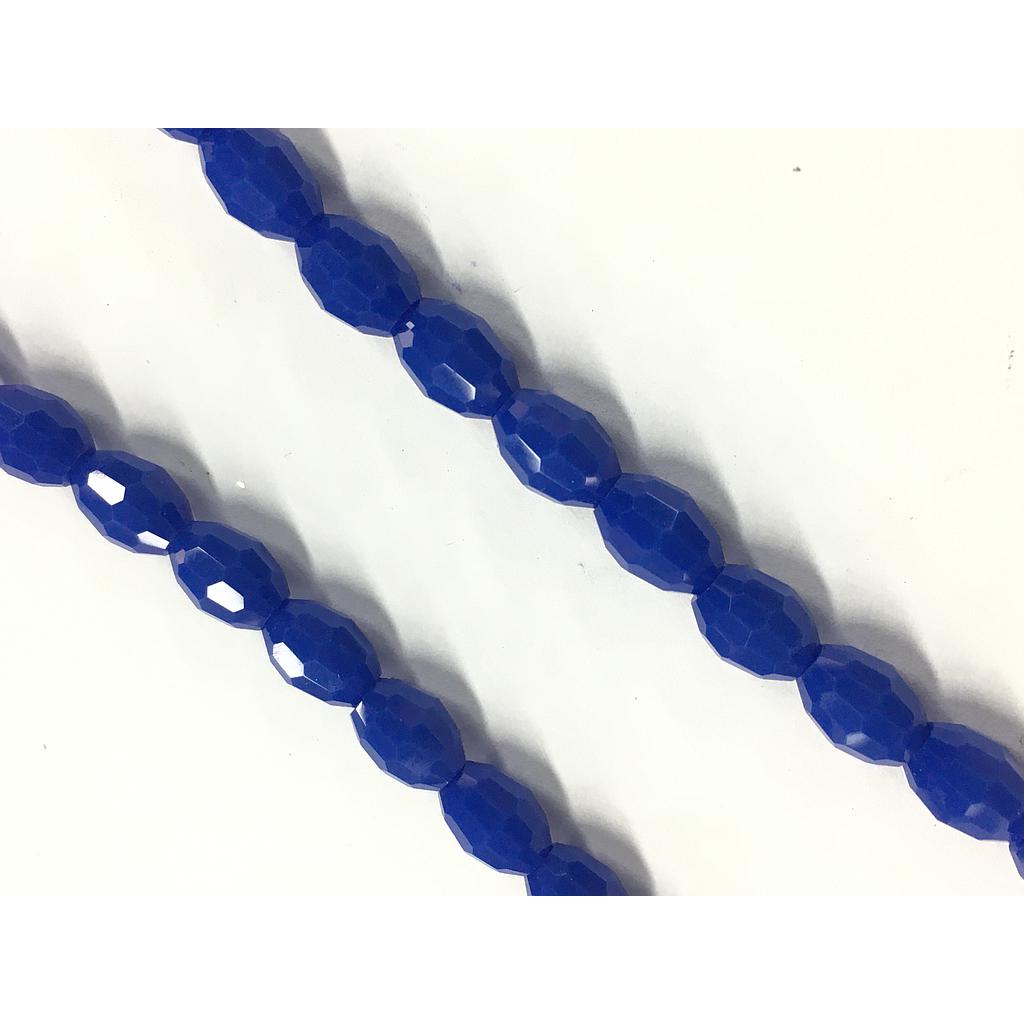 CRISTAL ARROZ 6X8MM AZUL ROYAL