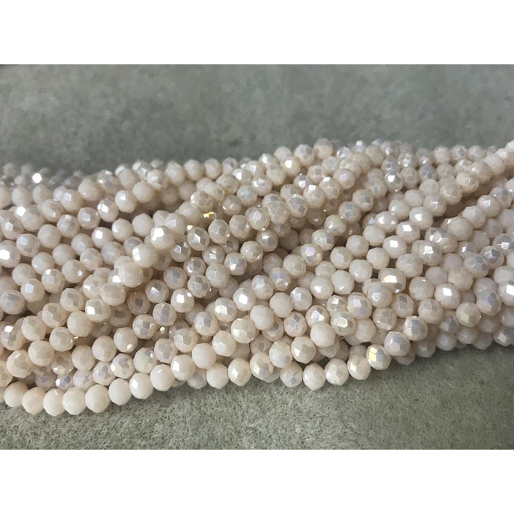 CRISTAL RONDEL SALMON NUDE AB 4MM