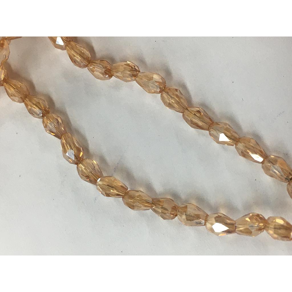 LIQUIDACION CRISTAL DE GOTA 3X5MM CHAMPAGNE