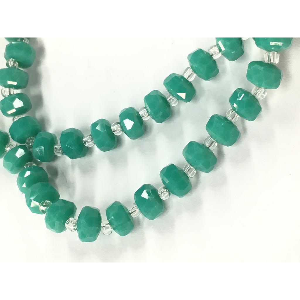 CRISTAL DISCO VERDE ESMERALDA 8MM