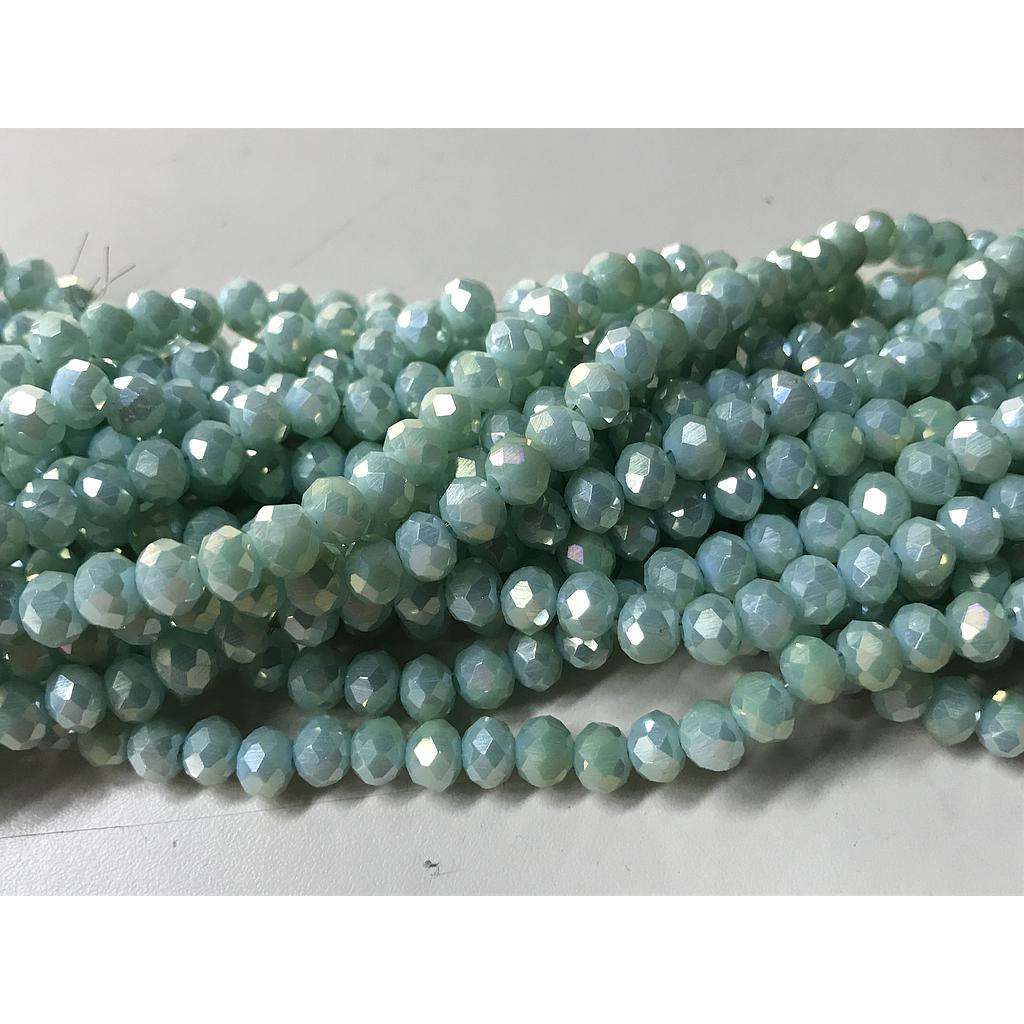 CRISTAL RONDEL VERDE MENTA AB 6MM