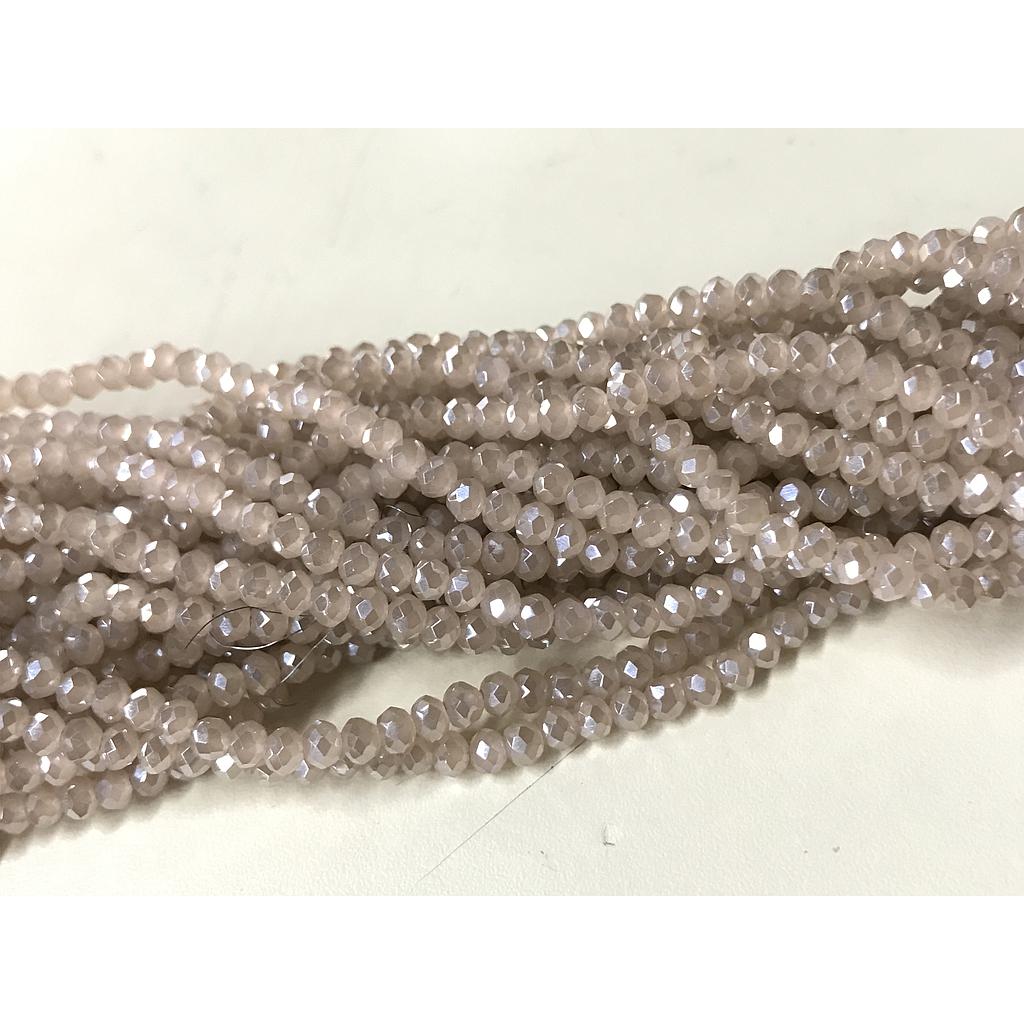CRISTAL RONDEL ROSADO GOLD 3MM
