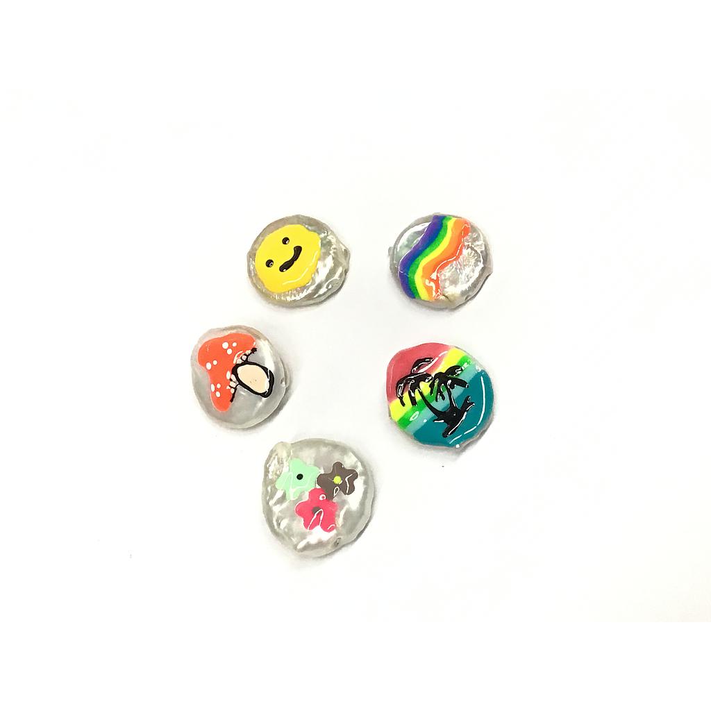 PERLA BARROCA MONEDA DECORADA 17MM