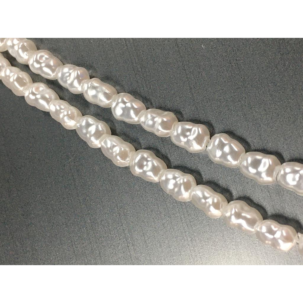 PERLA ACRILICA IMITACION PERLA DE RIO 3.5X4.5MM 20PCS
