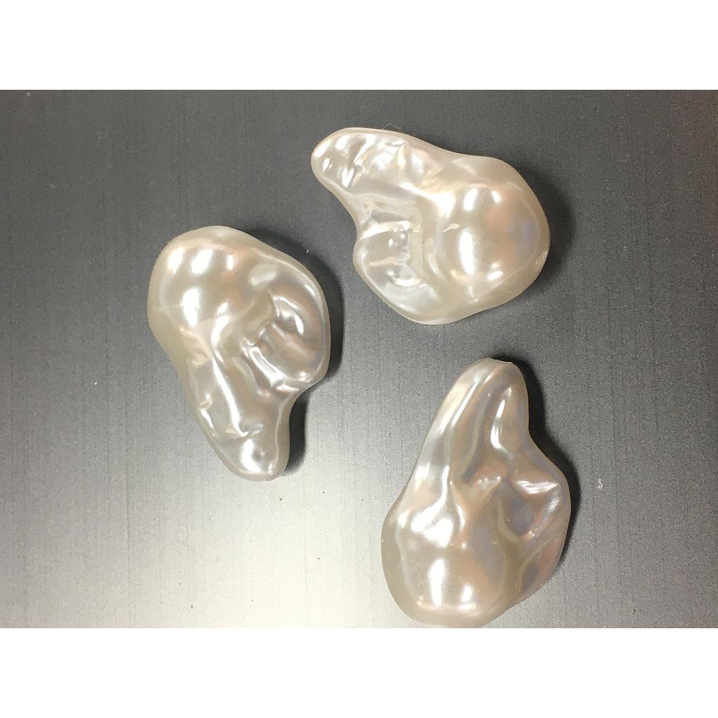 PERLA ACRILICA IMITACION BARROCA 20X30MM 2PCS