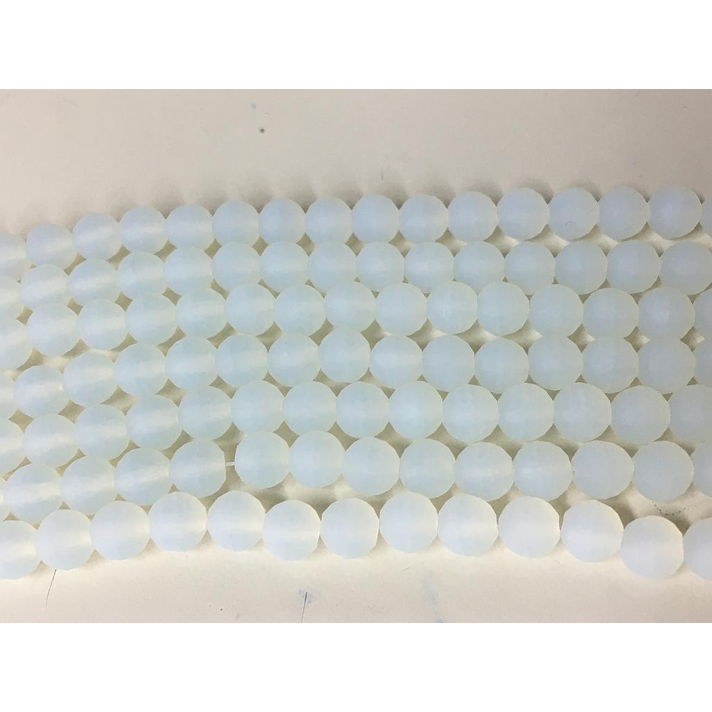 CRISTAL REDONDO MATE OPALO 6MM