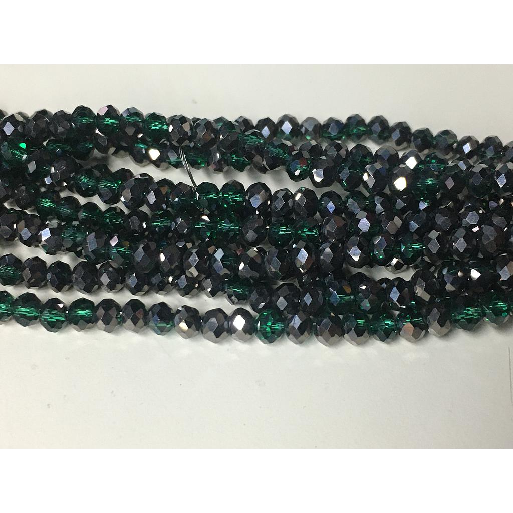 CRISTAL RONDEL VERDE CON CAFE 4MM