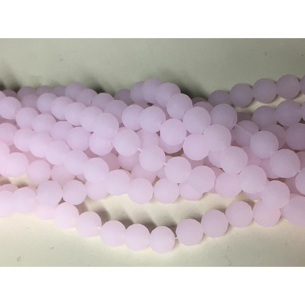 CRISTAL REDONDO ROSADO OPALO 6MM