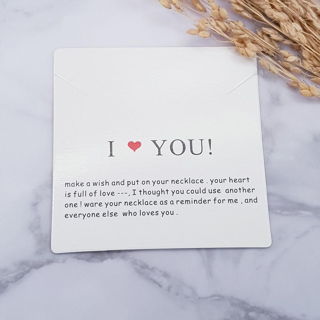 CARTONCITOS I LOVE YOU 7.5X7.5CM 100PCS