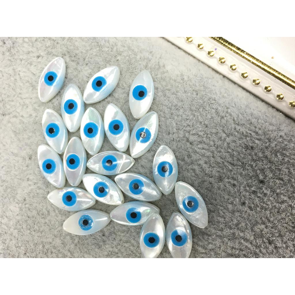 OJO TURCO CONCHA NACAR 6X12MM
