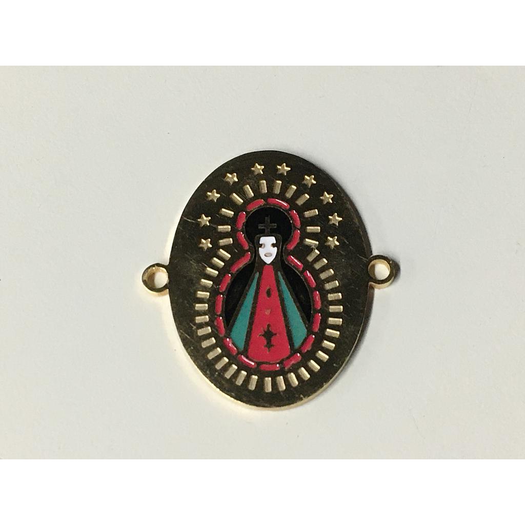 DIJE VIRGEN DE SUYAPA ACERO 25X18MM