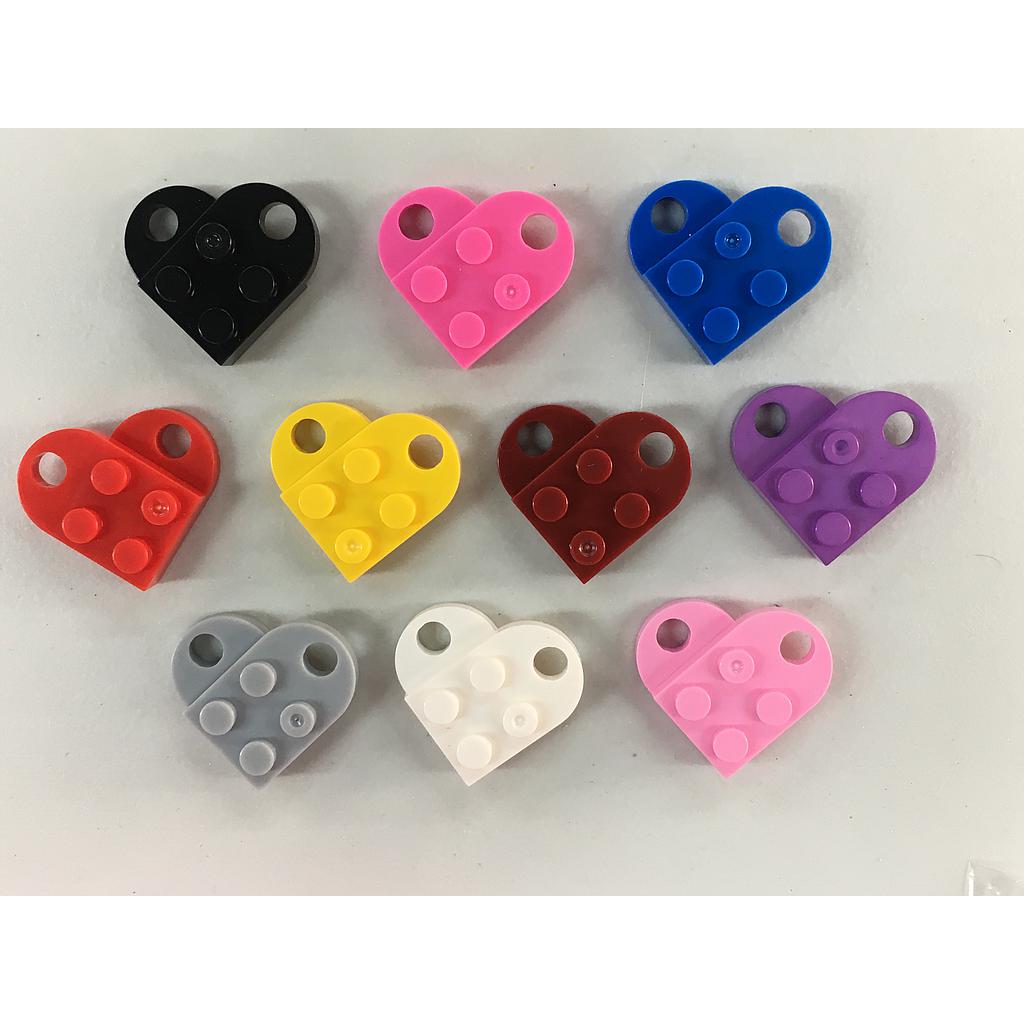 DIJE ACRILICO LEGO CORAZON