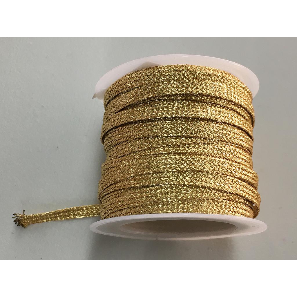 HILO METALIZADO PLANO 5MM ROLLO 10 METROS