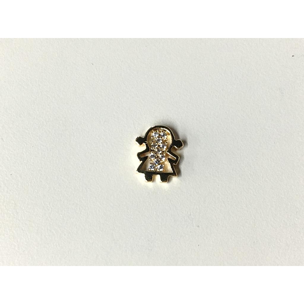 DIJE NIÑA ELECTROENCHAPADO