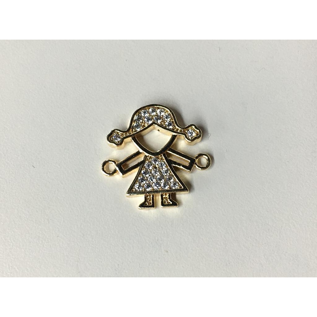 DIJE NIÑA ELECTROENCHAPADO