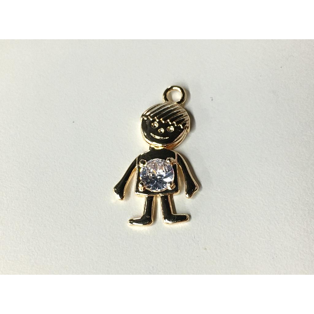 DIJE NIÑO ELECTROENCHAPADO