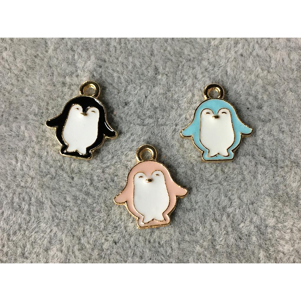 DIJE PINGÜINO PEWTER Y ENAMEL