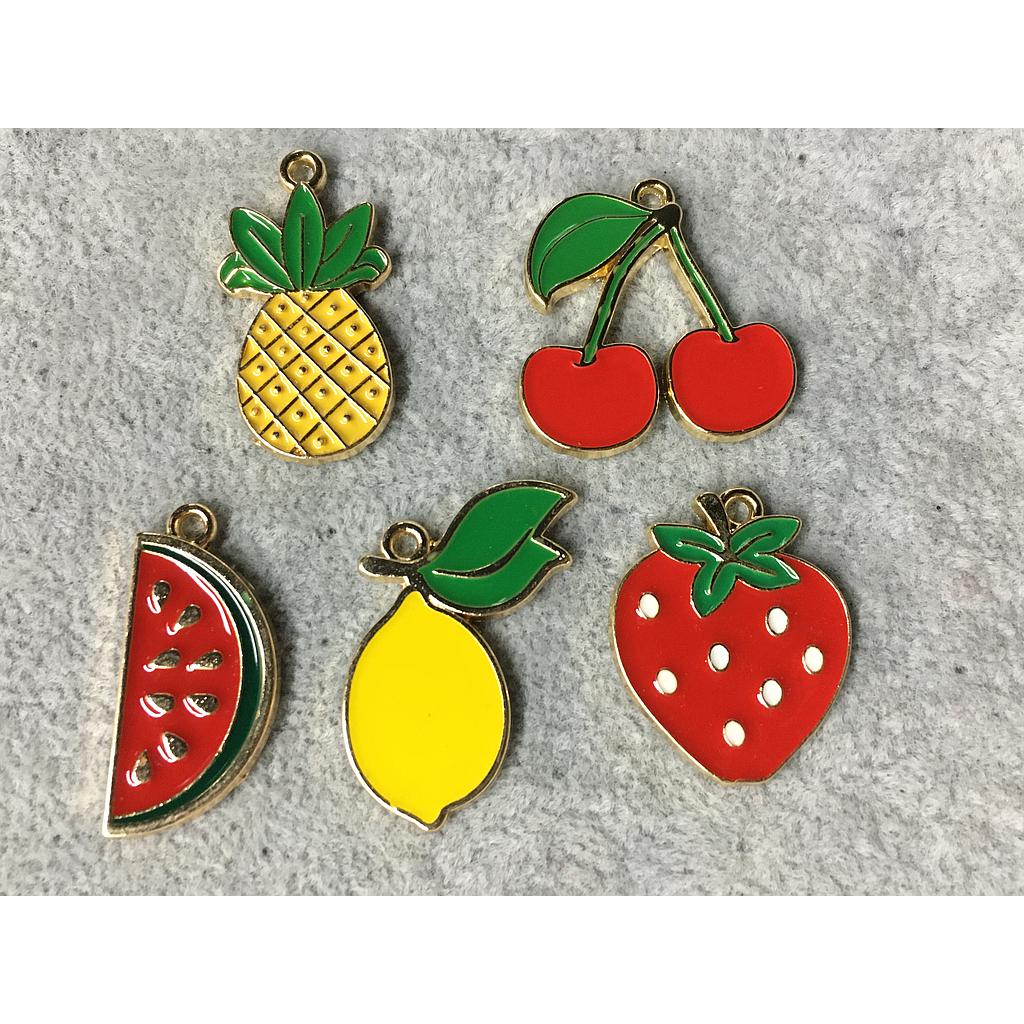 DIJES FRUTAS PEWTER Y ENAMEL