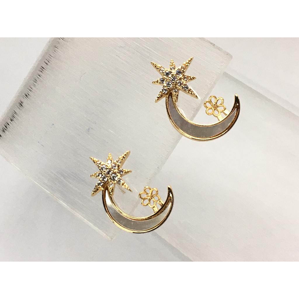 PATENTE LUNA Y ESTRELLA ELECTROENCHAPADO