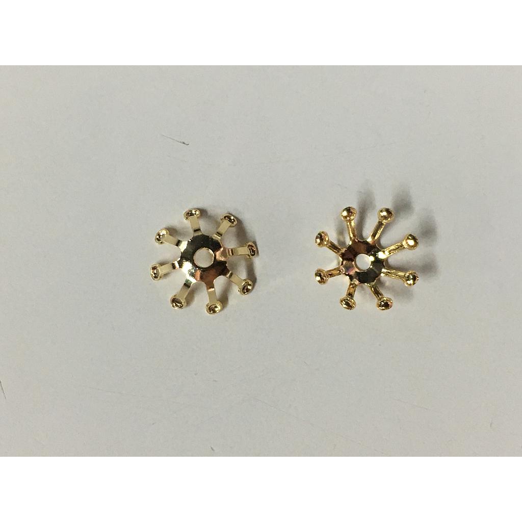 CUBRE PERLA 10MM ELECTROENCHAPADO