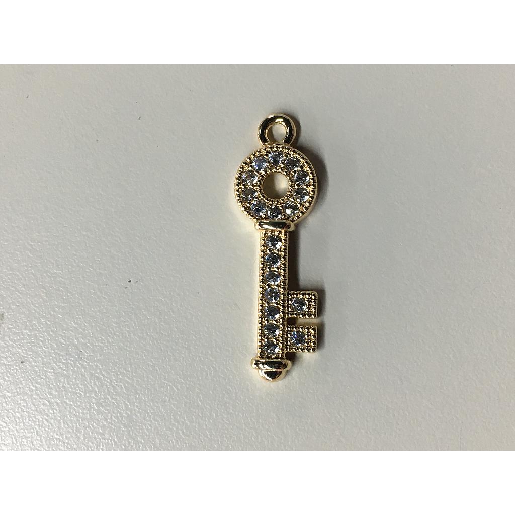 DIJE LLAVE ELECTROENCHAPADO