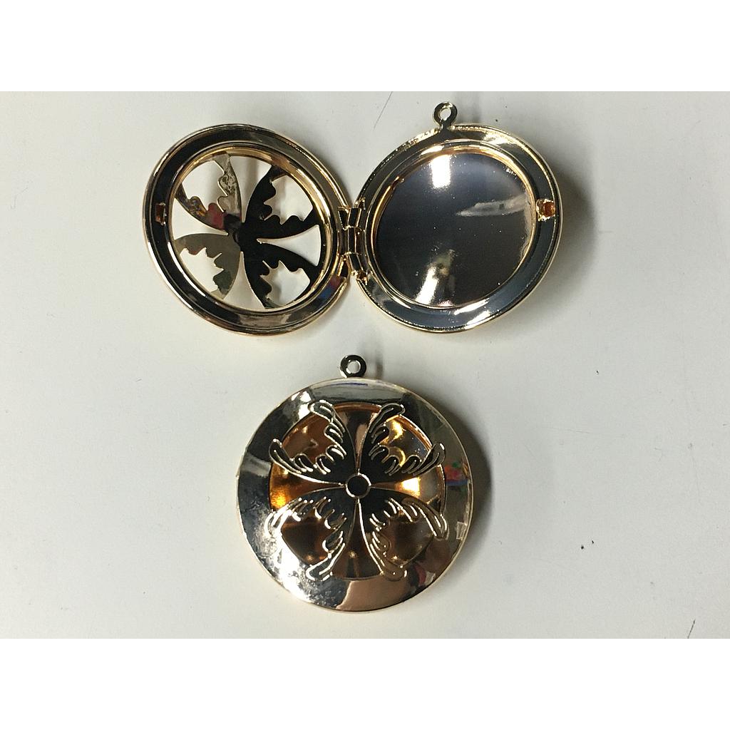 DIJE PARA RELICARIO 32MM ELECTROENCHAPADO