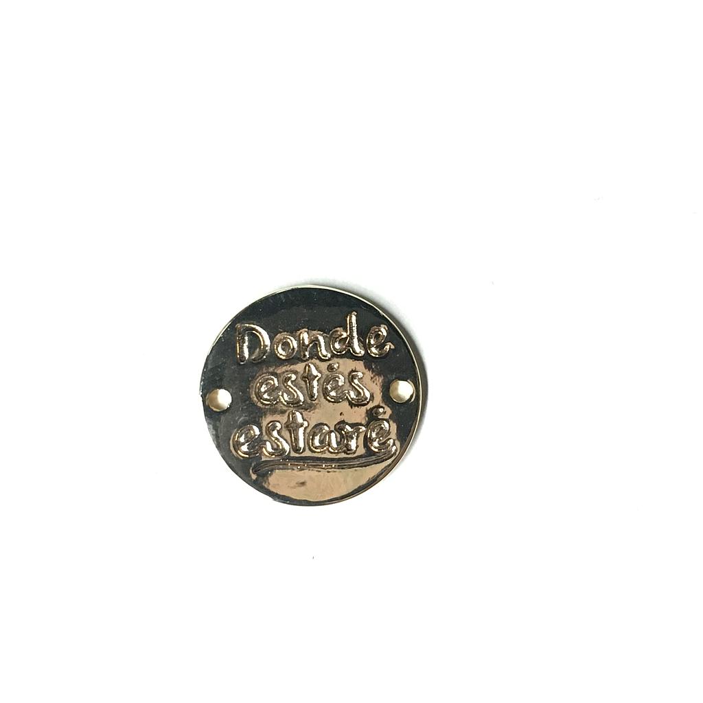 DIJE DONDE ESTES ESTARE 15MM ELECTROENCHAPADO