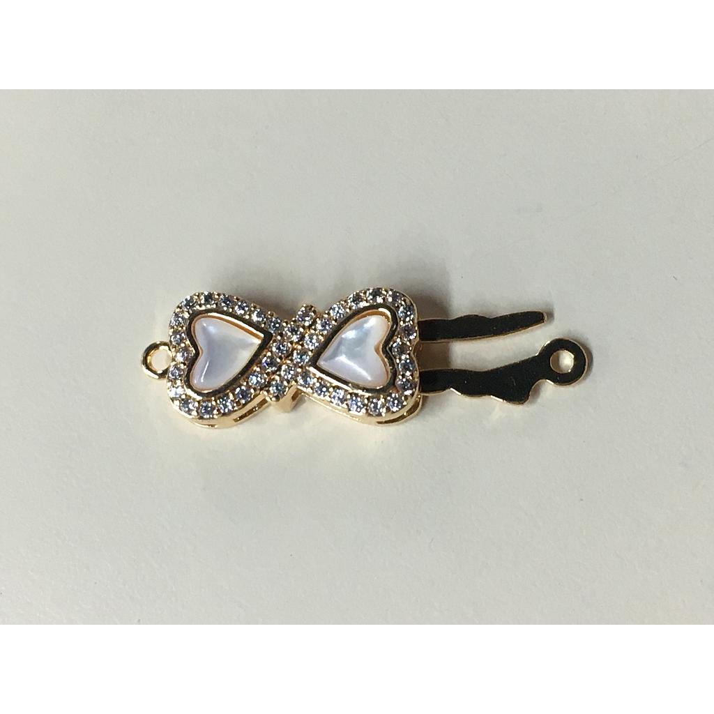 BROCHE CORAZONES ELECTROENCHAPADO