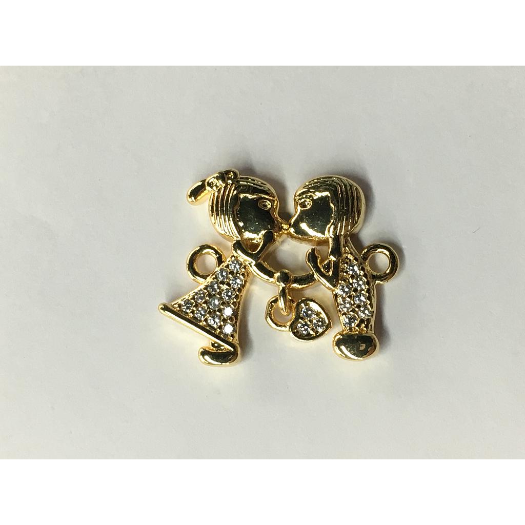 DIJE PAREJA DE ENAMORADOS MICROCIRCONIA