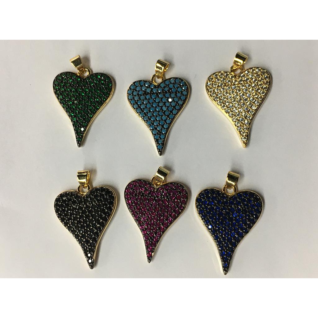 DIJE CORAZON MICROCIRCONIA